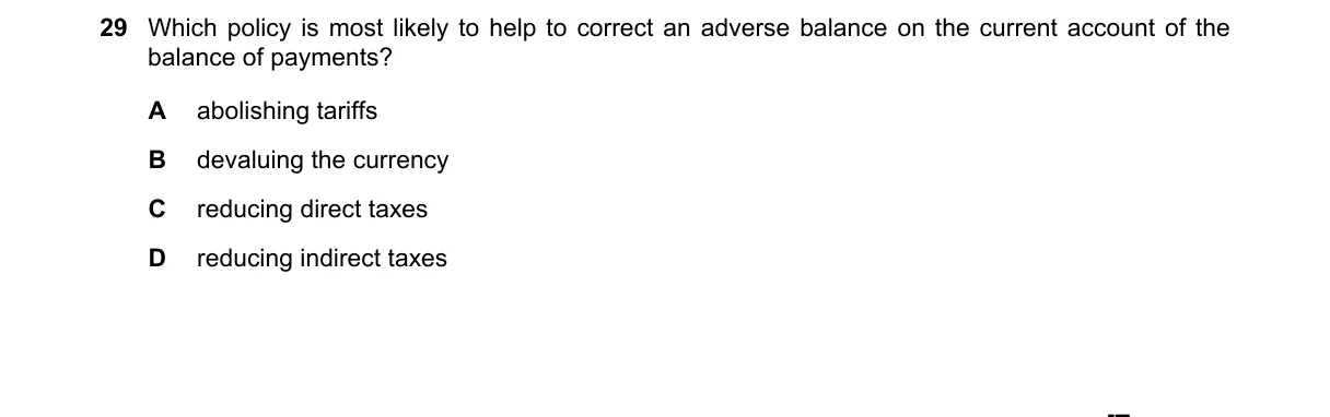 Question 29 from 9708/11/O/N/18