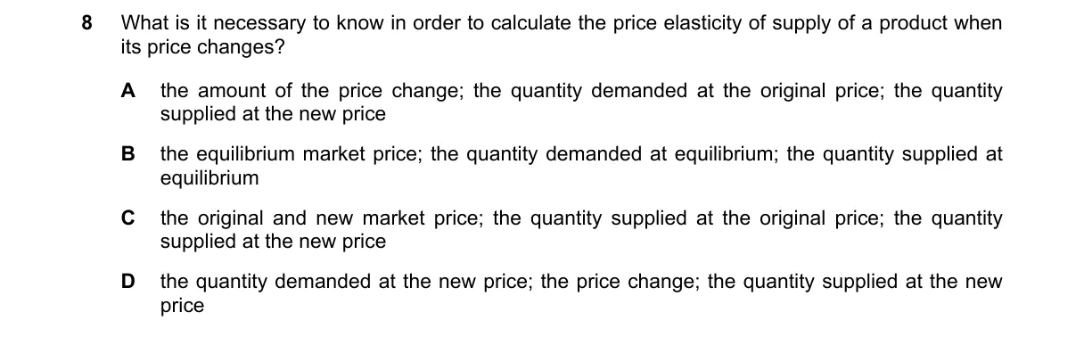 Question 8 from 9708/11/O/N/18