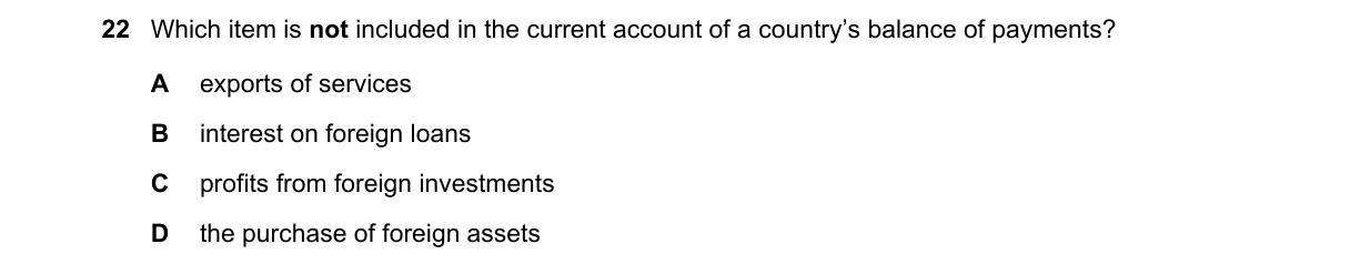 Question 22 from 9708/12/O/N/18