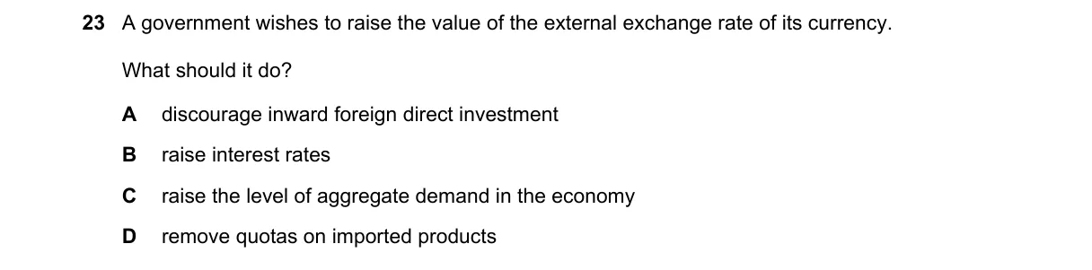 Question 23 from 9708/12/O/N/18
