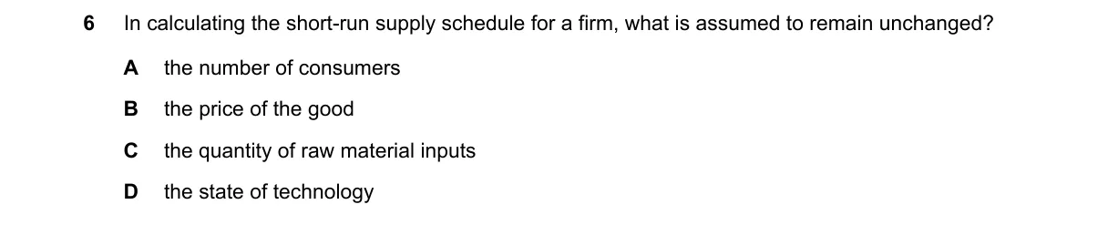 Question 6 from 9708/11/O/N/19