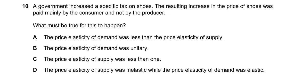 Question 10 from 9708/12/O/N/19