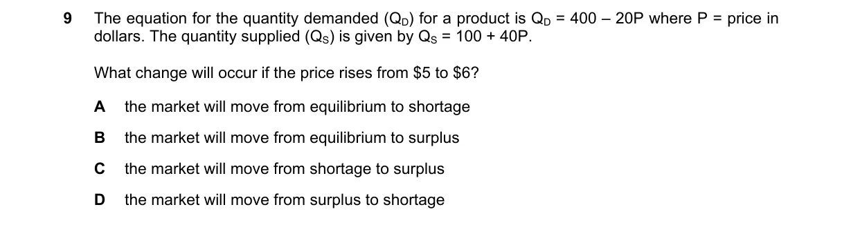 Question 9 from 9708/11/O/N/20