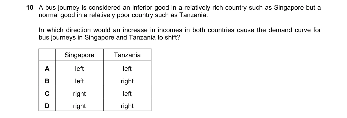Question 10 from 9708/13/O/N/20