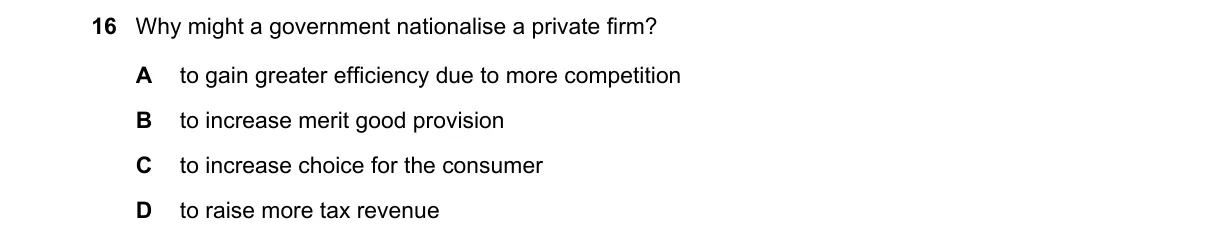Question 16 from 9708/12/O/N/21