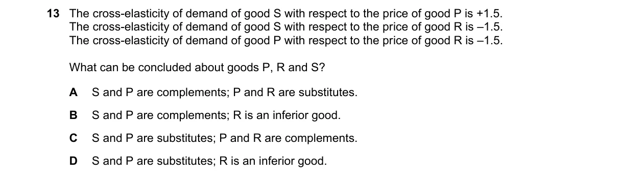 Question 13 from 9708/13/O/N/21