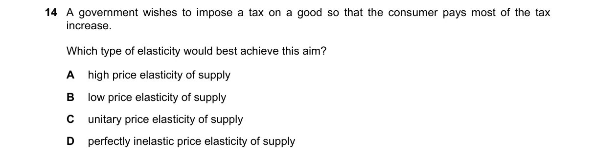 Question 14 from 9708/13/O/N/21