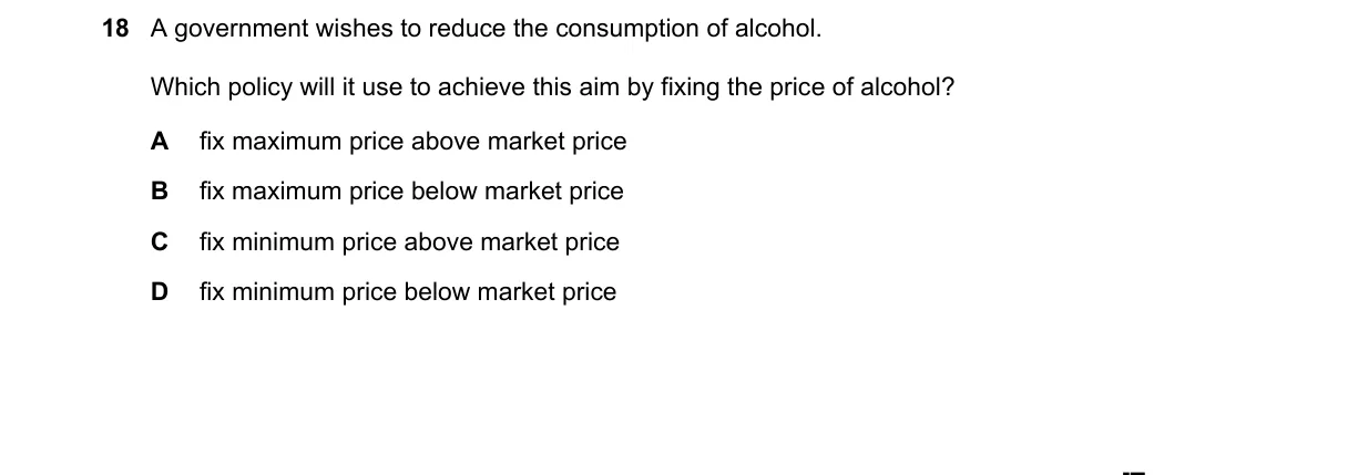 Question 18 from 9708/13/O/N/21