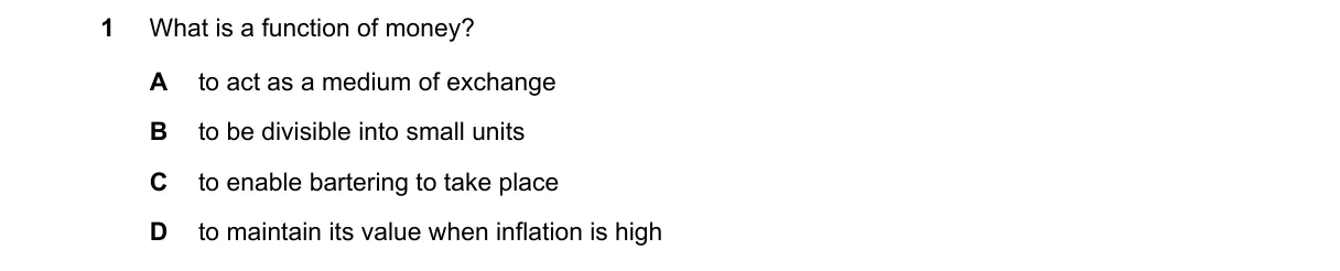 Question 1 from 9708/12/O/N/22