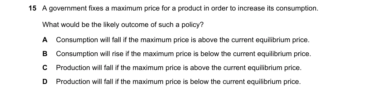 Question 15 from 9708/12/O/N/22