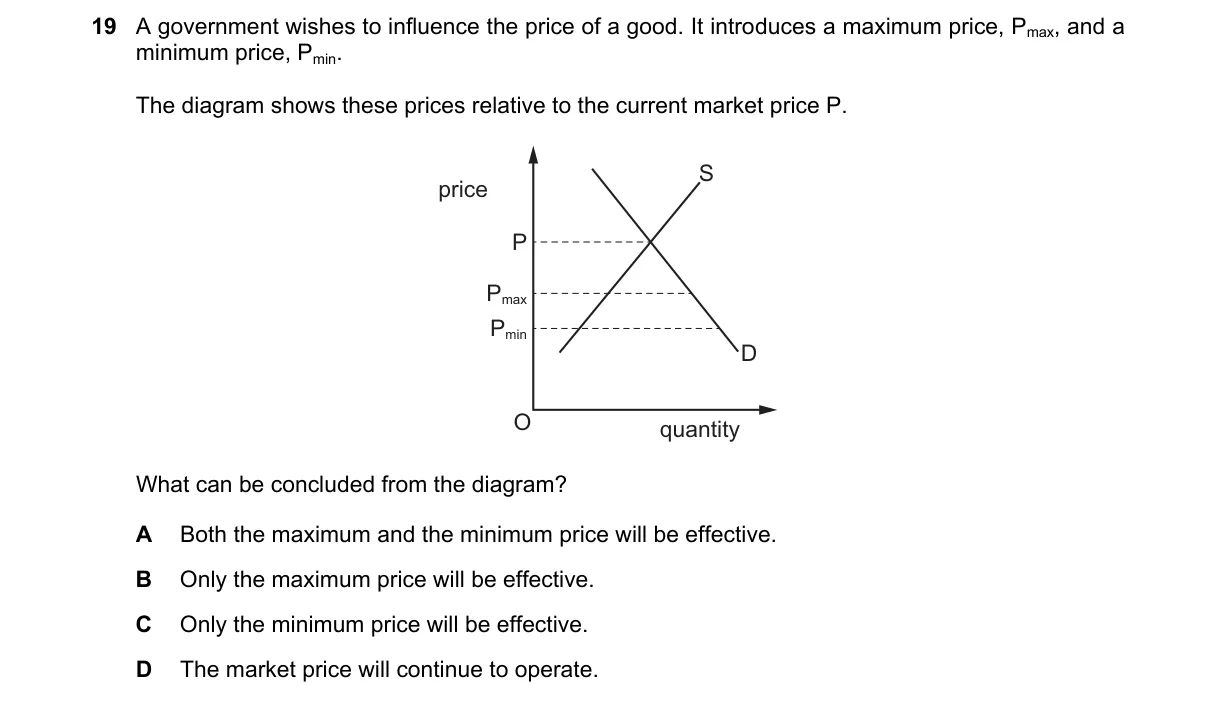 Question 19 from 9708/13/O/N/22