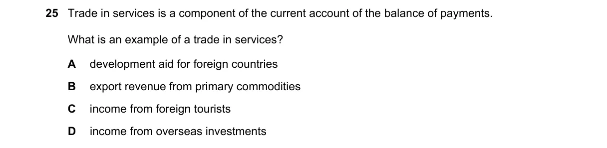 Question 25 from 9708/13/O/N/22