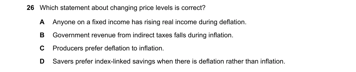 Question 26 from 9708/13/O/N/22