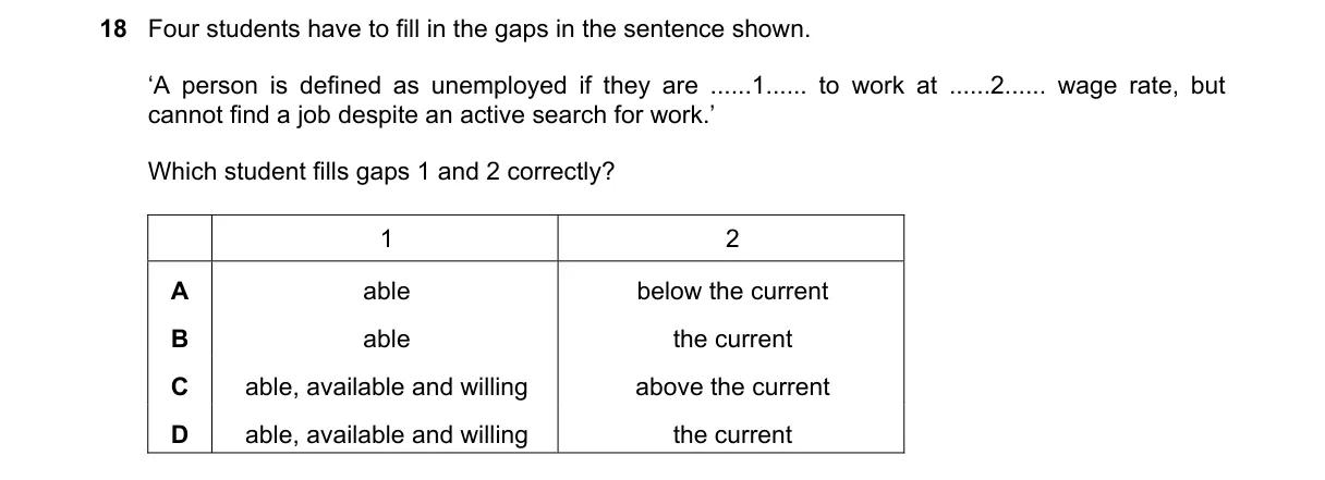 Question 18 from 9708/11/O/N/23