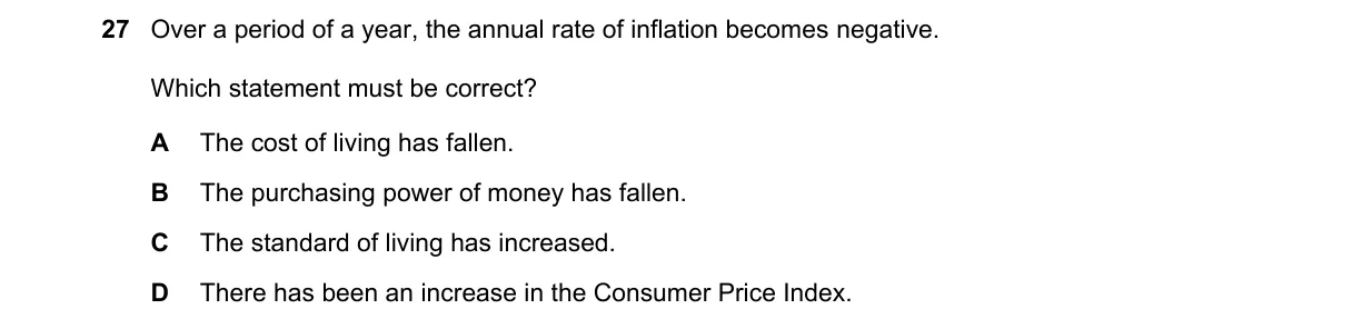 Question 27 from 9708/11/O/N/23