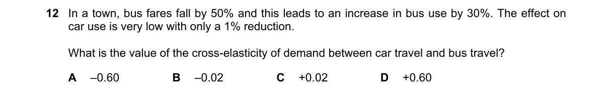 Question 12 from 9708/13/O/N/23