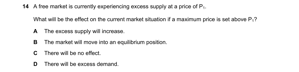 Question 14 from 9708/13/O/N/23