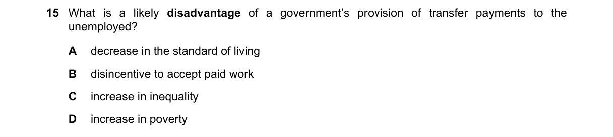Question 15 from 9708/13/O/N/23