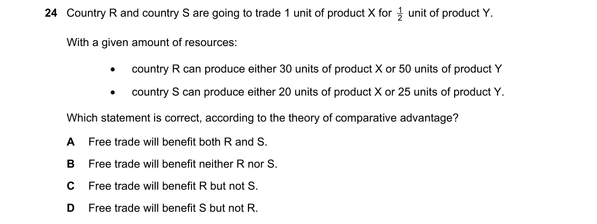 Question 24 from 9708/13/O/N/23