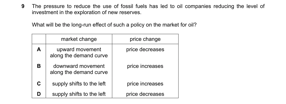 Question 9 from 9708/13/O/N/23