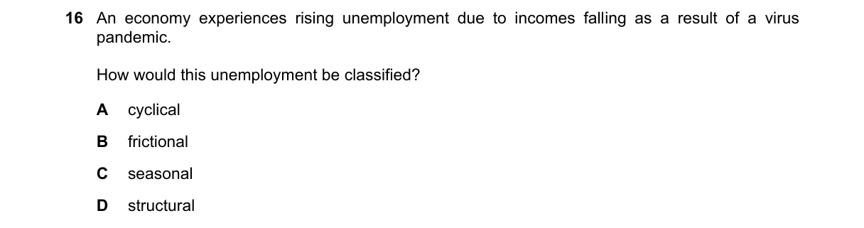 Question 16 from 9708/12/O/N/24