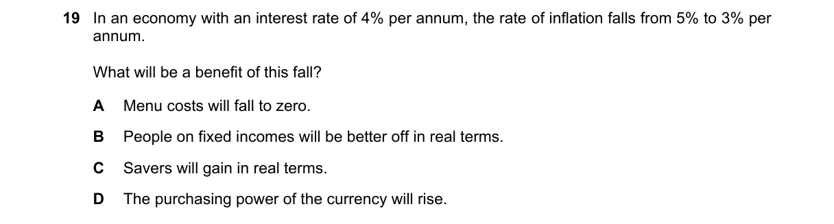 Question 19 from 9708/12/O/N/24
