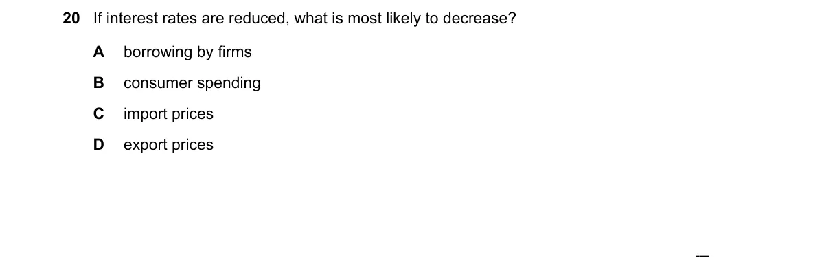 Question 20 from 9708/13/O/N/24