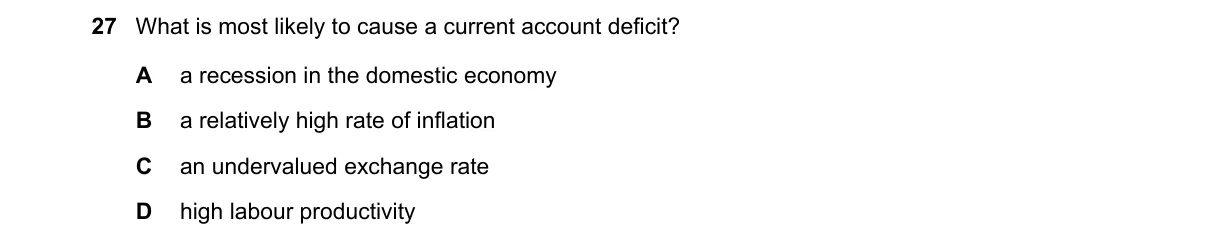 Question 27 from 9708/13/O/N/24